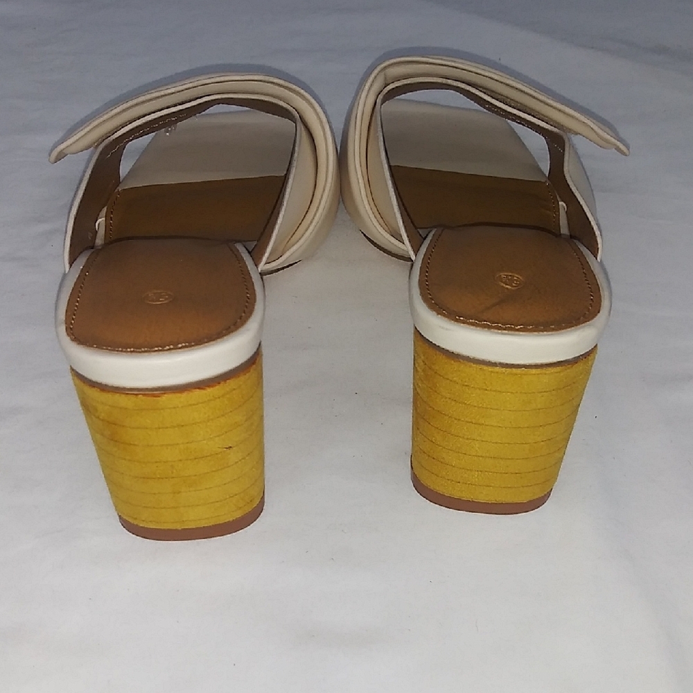 Elegant Cream Women's Mules - Picture 5 of 5